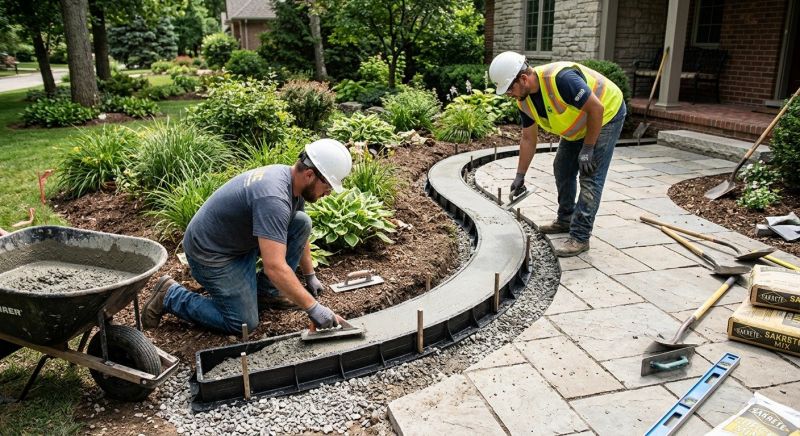 Concrete Border Installation Service